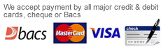 Accept Credit and Debit Cards, Bacs and Cheque